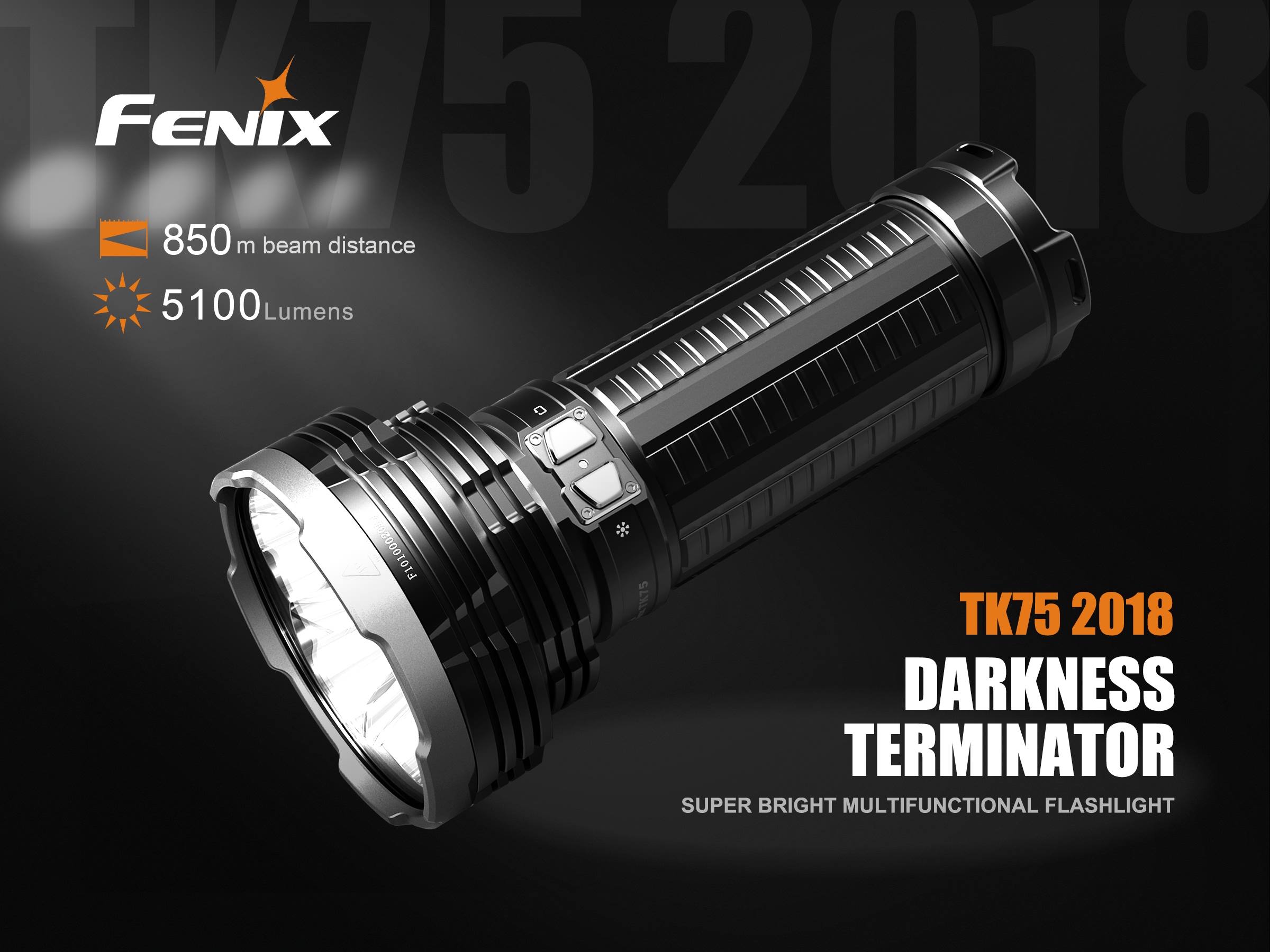 Fenix TK75 5100 Lumens LED Flashlight 2018 Upgraded Version 