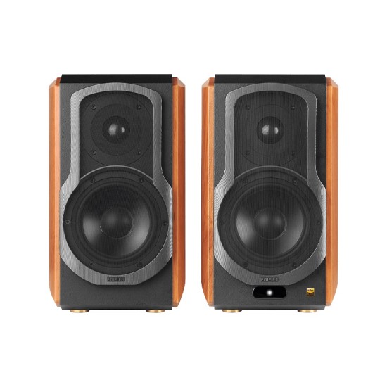 Edifier S1000W Wireless Hi-Fi Bookshelf Speaker - Brown