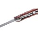Enlan EL-01 EDC Folding Knife [Rose Wood Handle, Liner Lock, Drop Point, Fine Edge]