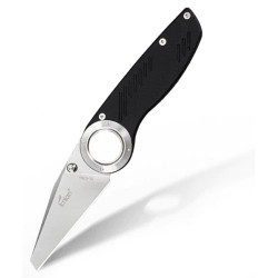 Enlan EL-07BG EDC Folding Knife [G10 Handle, Liner Lock, Sheeps Foot, Fine Edge]