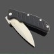 Enlan EM-01 EDC Folding Knife [G10 Handle, Liner Lock, Drop point, Fine Edge]