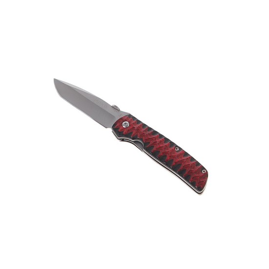 Enlan L01MCT EDC Folding Knife [Micarta Handle, Liner Lock, Drop Point, Fine Edge]