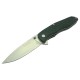 Enlan L04GN EDC Folding Knife [Pakkawood Handle, Liner Lock, Drop point, Fine Edge]