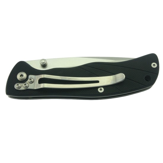 Enlan L05 EDC Folding Knife [G10 Handle, Liner Lock, Drop point, Fine Edge]