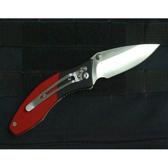 Enlan L06 EDC Folding Knife [G10 Handle, Liner Lock, Drop point, Fine Edge]