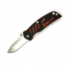 Enlan M012 EDC Folding Knife [G10 Handle, Frame Lock, Drop point, Fine Edge]