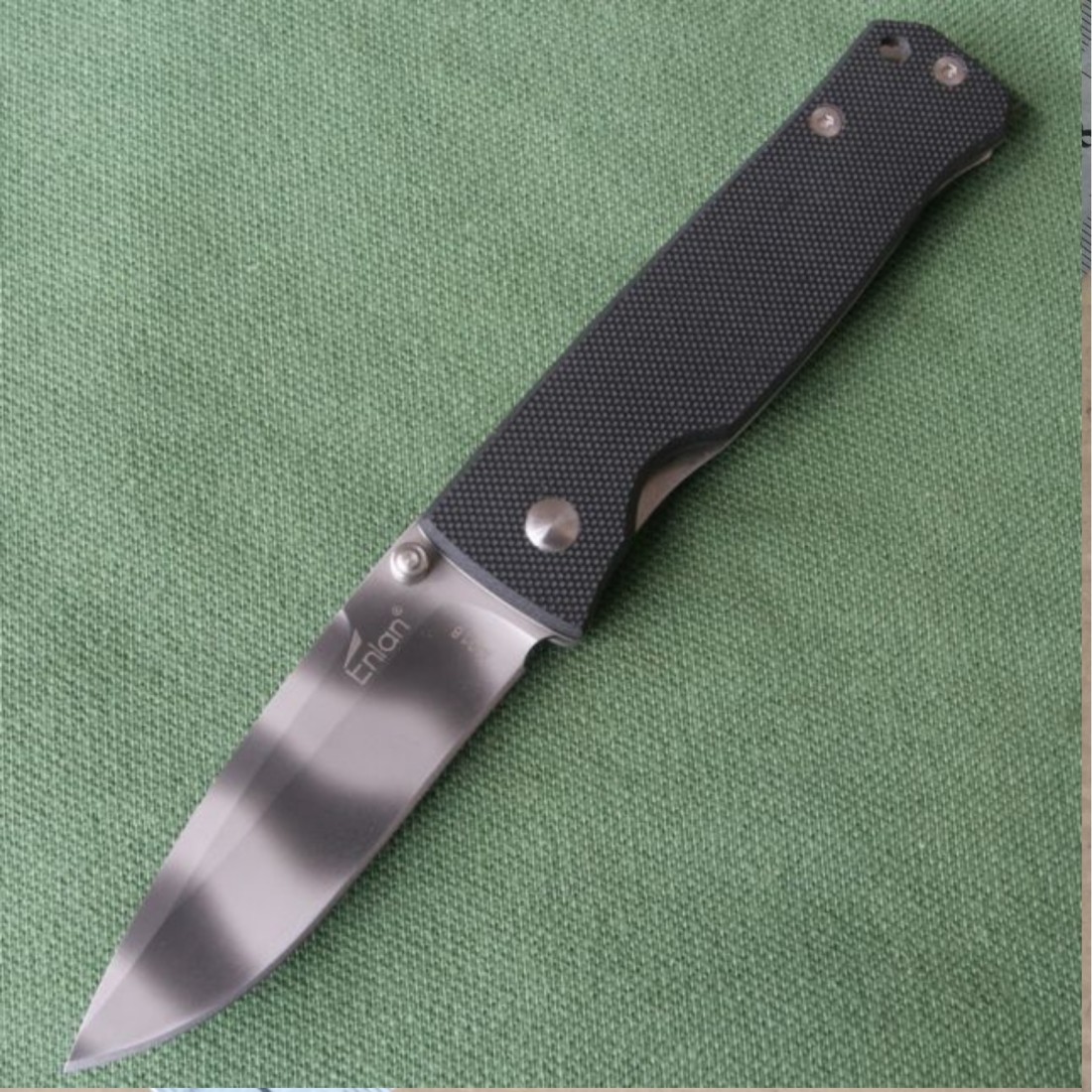 Enlan M018BG EDC Folding Knife [G10 Handle, Liner Lock, Drop Point,Fine ...
