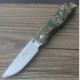 Enlan M021CA EDC Folding Knife [Aluminum Handle, Liner Lock, Drop point, Fine Edge]
