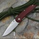 Enlan M024 EDC Folding Knife [Aluminum Handle, Liner Lock, Drop point, Fine Edge]