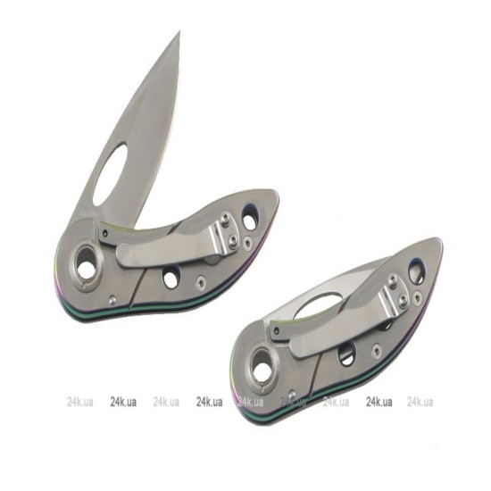 Enlan M04 EDC Folding Knife [Stainless Steel Handle, Frame Lock, Drop point, Fine Edge]