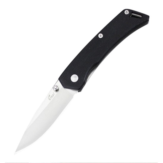 Enlan M07 EDC Folding Knife [G10 Handle, Liner Lock, Drop point, Fine Edge]