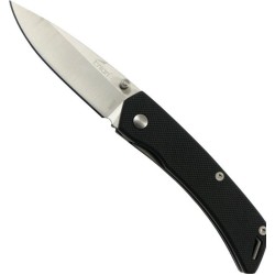 Enlan M07 EDC Folding Knife [G10 Handle, Liner Lock, Drop point, Fine Edge]