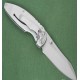 Enlan M08-2 EDC Folding Knife [Stainless Steel Handle, Frame Lock, Drop point, Fine Edge]