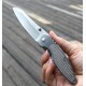 Enlan M08-2 EDC Folding Knife [Stainless Steel Handle, Frame Lock, Drop point, Fine Edge]