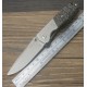 Enlan M09-1 EDC Folding Knife [Stainless Steel Handle, Liner Lock, Drop point, Fine Edge]