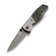 Enlan M09-3 EDC Folding Knife [Stainless Steel Handle, Liner Lock, Drop point, Fine Edge]