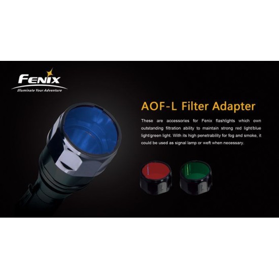 Fenix AOF-L Red/Blue/Green Filter Adapter for E40,E50,LD41,TK22,RC15
