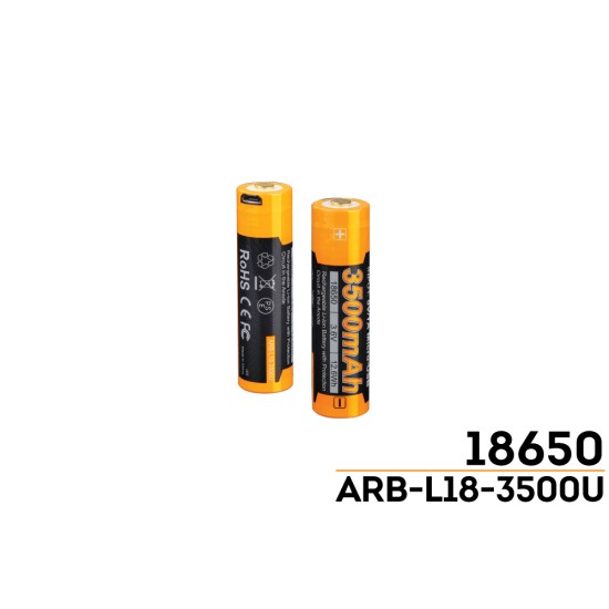 Fenix ARB-L18-3500U USB Rechargeable Li-ion 18650 3500mah Battery