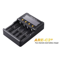 Fenix ARE-C2+ Charger - Four-Slot Smart Charger with LCD Display for Li-ion, Ni-MH [DISCONTINUED]