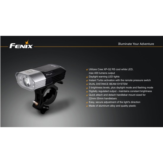 Fenix BC20 Bicycle Light - 400 Lumens, 4xAA (Limited Edition)