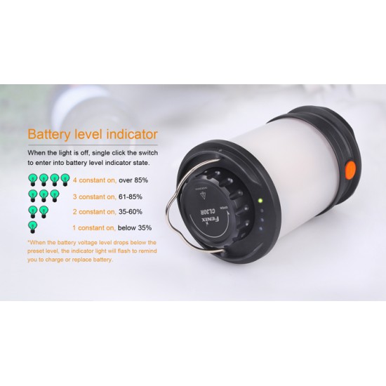 Fenix CL30R USB Rechargeable LED Camping Lantern (650 Lumens, 3x18650) (2 Colors)