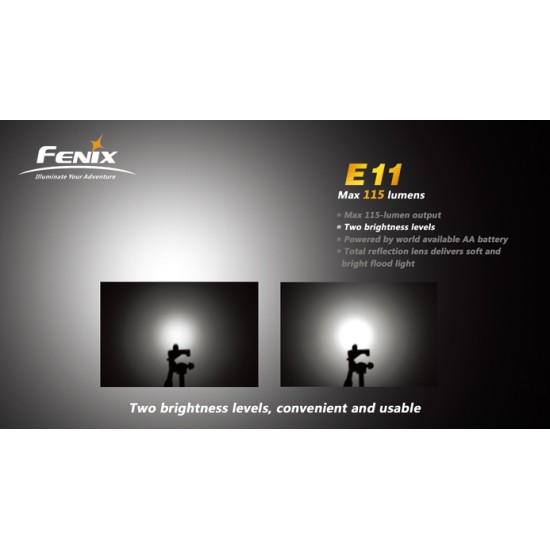 Fenix E11 - AA Keychain Light - New Version (115 Lumens) [DISCONTINUED]