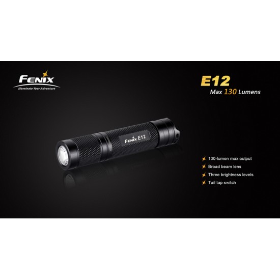 Fenix E12 - AA LED Keychain Light  (130 Lumens)  [DISCONTINUED]