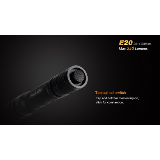 Fenix E20 LED Flashlight with Motion Control (250 Lumens, 2014 Upgraded Edition)