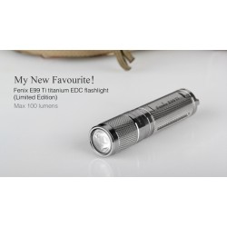 Fenix E99 Ti Limited Edition Titanium Keychain Flashlight (100 Lumens)