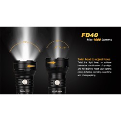 Fenix FD40 Adjustable Focus (Zoom) LED Flashlight [DISCONTINUED/UPGRADED]