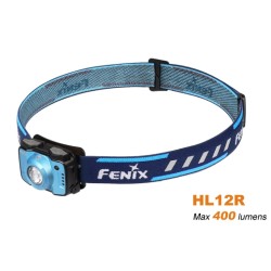 Fenix HL12R USB Rechargeable LED Headlamp (Built-in battery, 400 Lumens) with Neutral White and Red Output