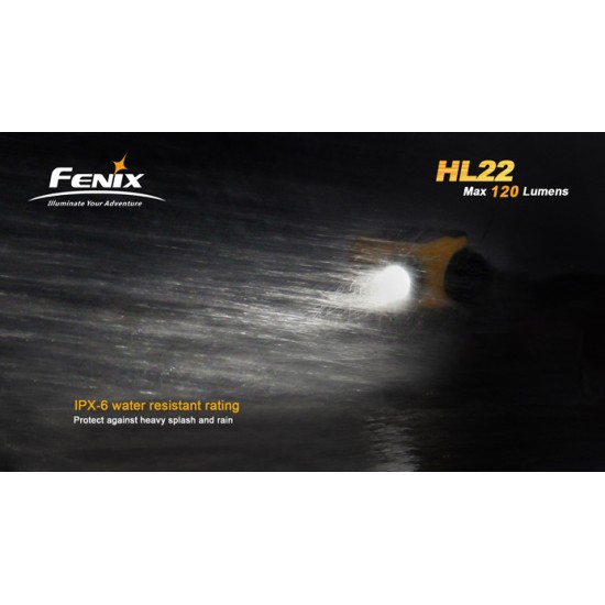 Fenix HL22 R4 LED Headlamp (1xAA - 120 Lumens)  [DISCONTINUED/UPGRADED]