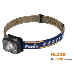 Fenix HL32R USB Rechargeable LED Headlamp (Built-in battery, 600 Lumens) Neutral White + Red Output