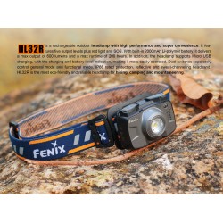 Fenix HL32R USB Rechargeable LED Headlamp (Built-in battery, 600 Lumens) Neutral White + Red Output