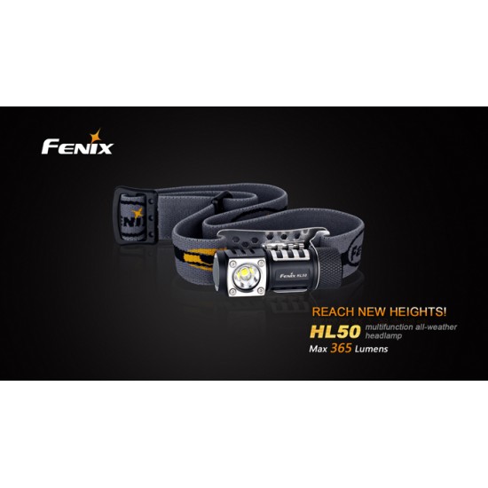 Fenix HL50 LED Headlamp (1xCR123A or AA - 365 Lumens)