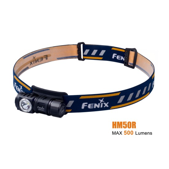 Fenix HM50R USB Rechargeable LED Headlamp (1xRCR123A, 500 Lumens)