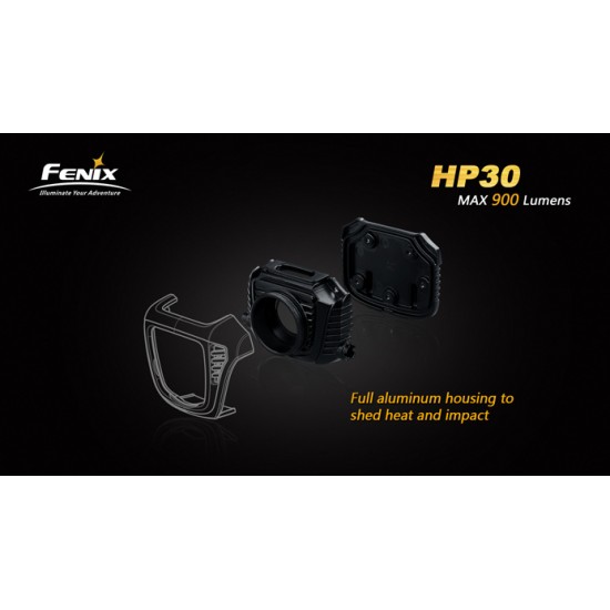 Fenix HP30 XM-L2 LED Headlamp (2x18650 - 900 Lumens)
