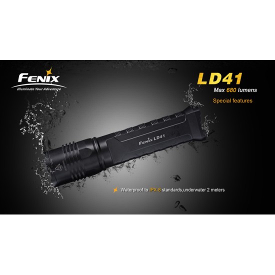 Fenix LD41 XM-L2 Flashlight - 4xAA, 680 Lumens (DISCONTINUED/UPGRADED)