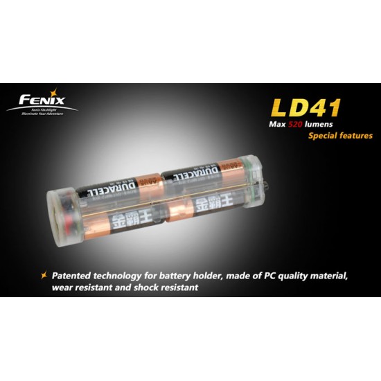 Fenix LD41 XML U2 - 4xAA Flashlight (520 Lumens) [DISCONTINUED/UPGRADED]