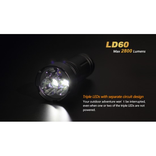 Fenix LD60 LED Flashlight (2800 Lumens)  [DISCONTINUED]