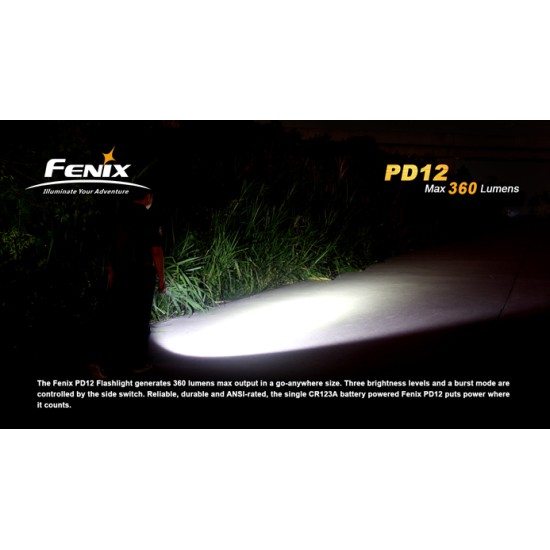Fenix PD12 XM-L2 (T6) Neutral White (360 Lumens/1xCR123A)