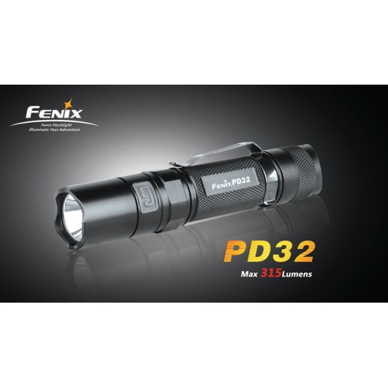 Fenix PD32 R5 Flashlight (315 Lumens, 1x18650) [DISCONTINUED & UPGRADED]