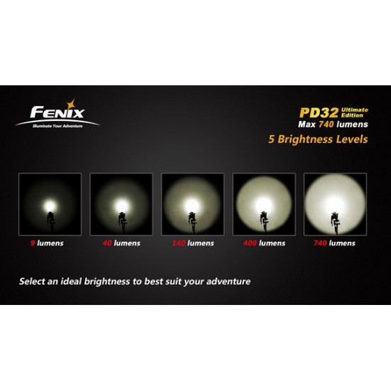 Fenix PD32 T6 Ultimate Edition, 740 Lumens