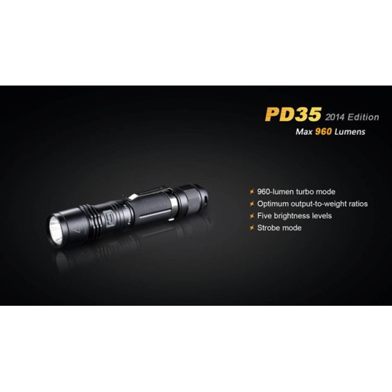Fenix PD35 LED Flashlight - 2014 Version (960 Lumens) [DISCONTINUED/UPGRADED]