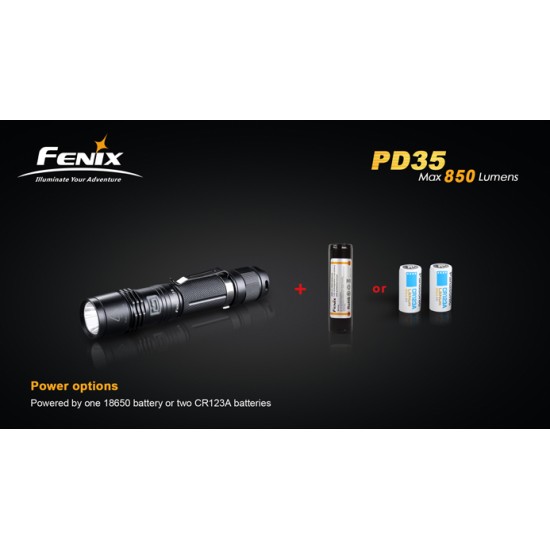 Fenix PD35 18650 Flashlight (850 Lumens)  [DISCONTINUED/UPGRADED]