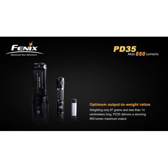 Fenix PD35 18650 Flashlight (850 Lumens)  [DISCONTINUED/UPGRADED]