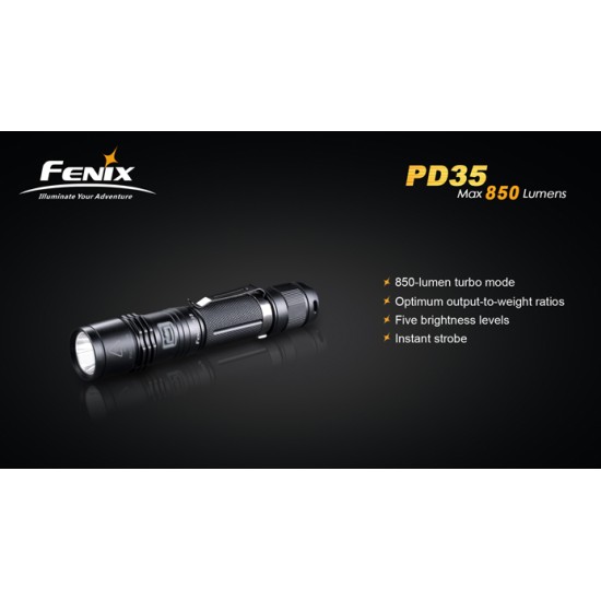 Fenix PD35 18650 Flashlight (850 Lumens)  [DISCONTINUED/UPGRADED]