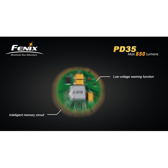 Fenix PD35 18650 Flashlight (850 Lumens)  [DISCONTINUED/UPGRADED]