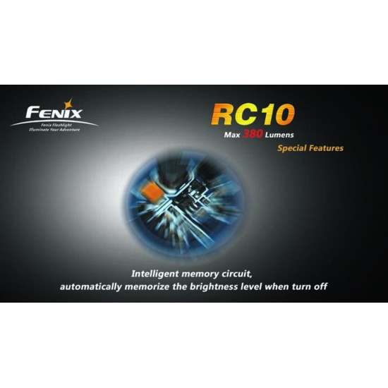 Fenix RC10 Rechargeable Flashlight, 380 Lumens [DISCONTINUED & UPGRADED]