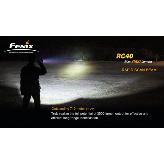 Fenix RC40 Rechargeable High Power Search Light, 3500 Lumnes [DISCONTINUED/UPGRADED]